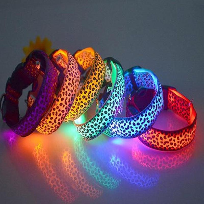 Leopard LED Pup Collar