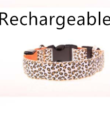 Leopard LED Pup Collar