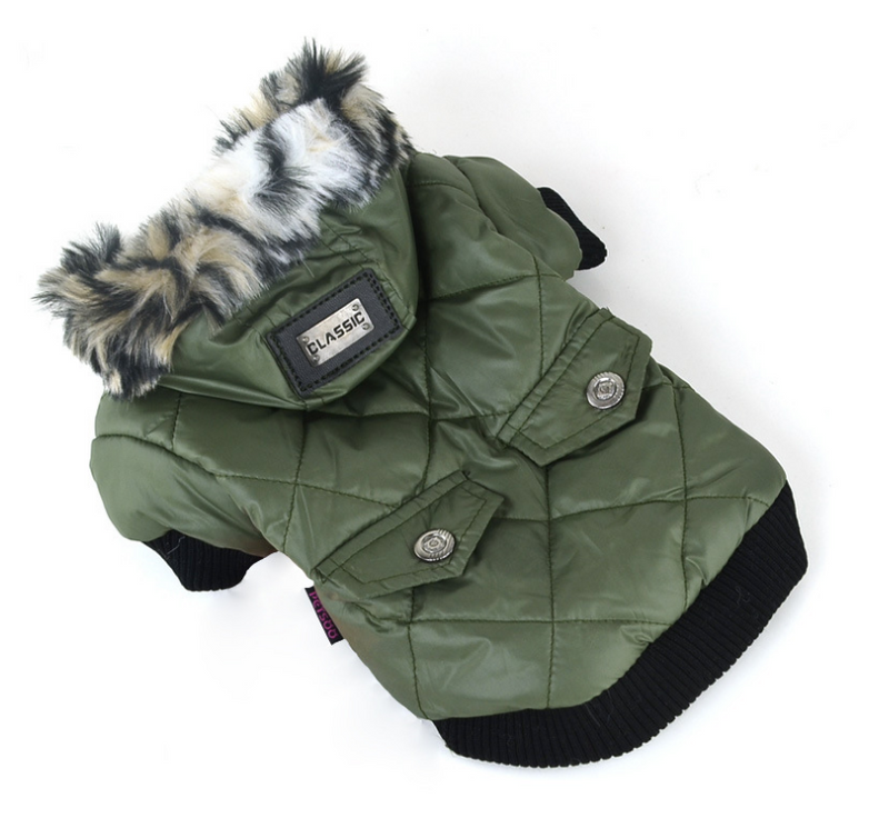 Fur Collar Pup Coat